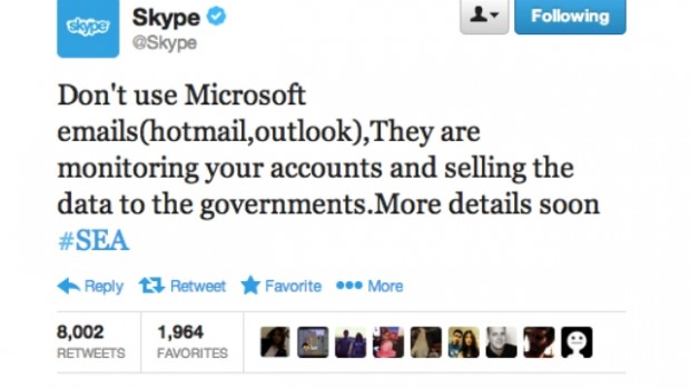 Skype es hackeada por Siria:»Microsoft vende su información a los gobiernos»