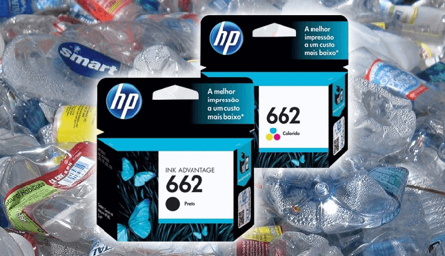 HP fabrica cartuchos de tinta con botellas de plástico recicladas