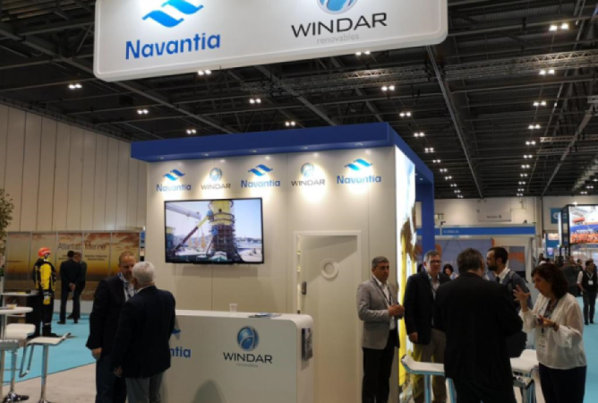 Navantia y Windar Renovables (Grupo Daniel Alonso) participan en la feria Global Offshore Wind 2019