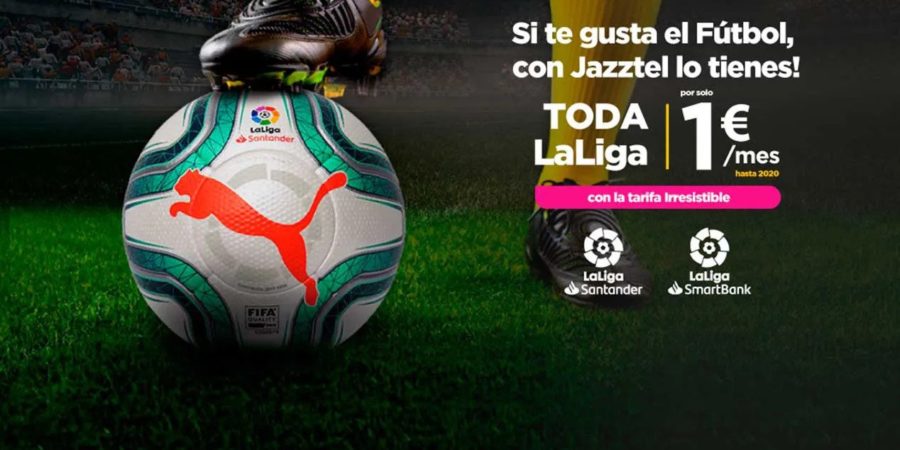 Jazztel ofrece LaLiga por 1 euro al mes hasta final de 2019